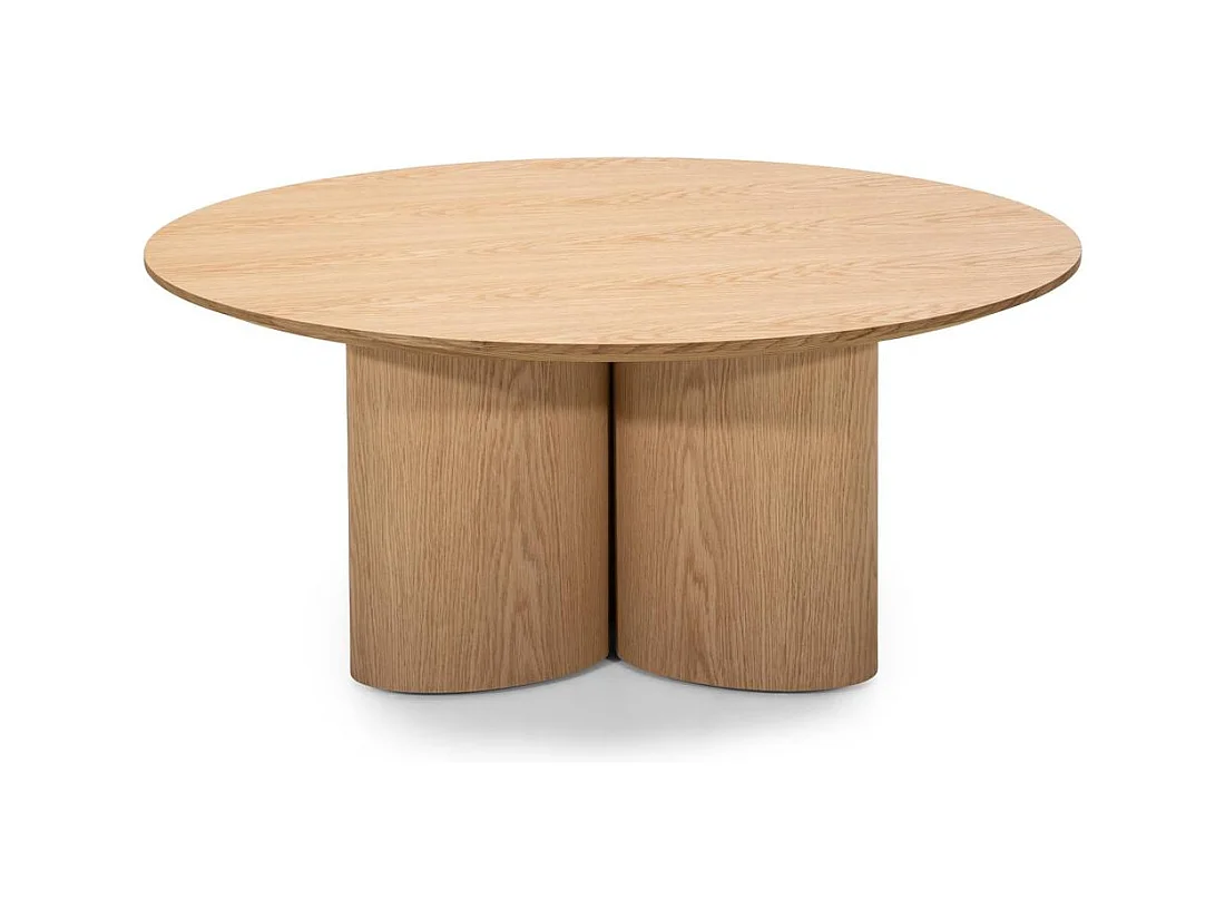 Table basse 100x100x44,5 cm chêne Naora