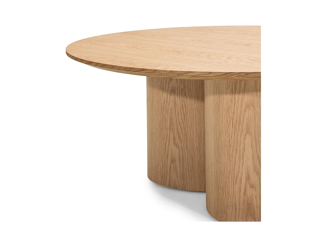 Table basse 100x100x44,5 cm chêne Naora