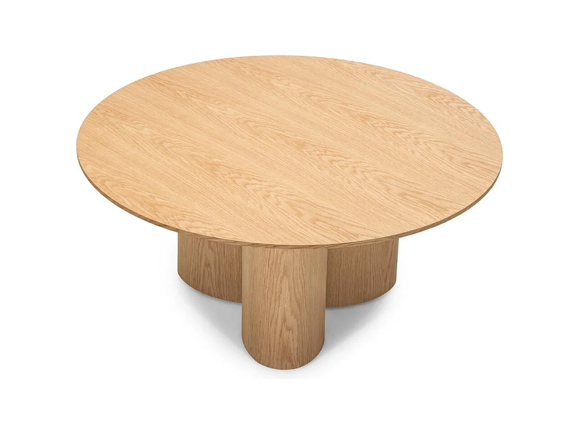 Table basse 100x100x44,5 cm chêne Naora