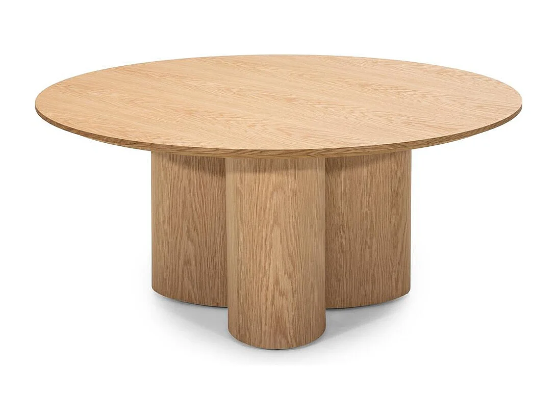 Table basse 100x100x44,5 cm chêne Naora