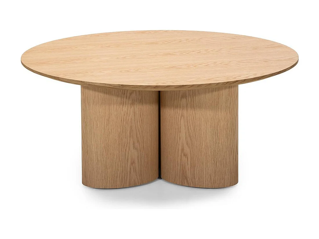 Table basse 100x100x44,5 cm chêne Naora