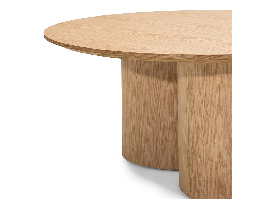 Table basse 100x100x44,5 cm chêne Naora