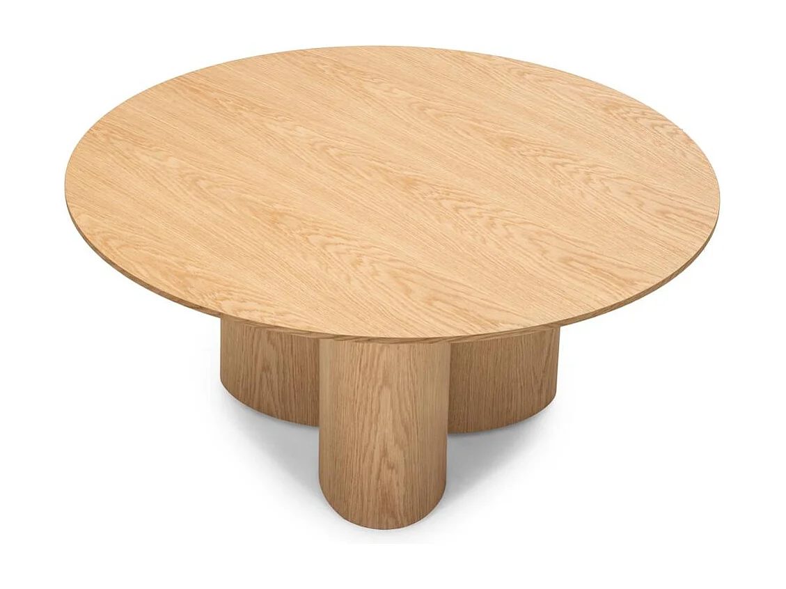 Table basse 100x100x44,5 cm chêne Naora