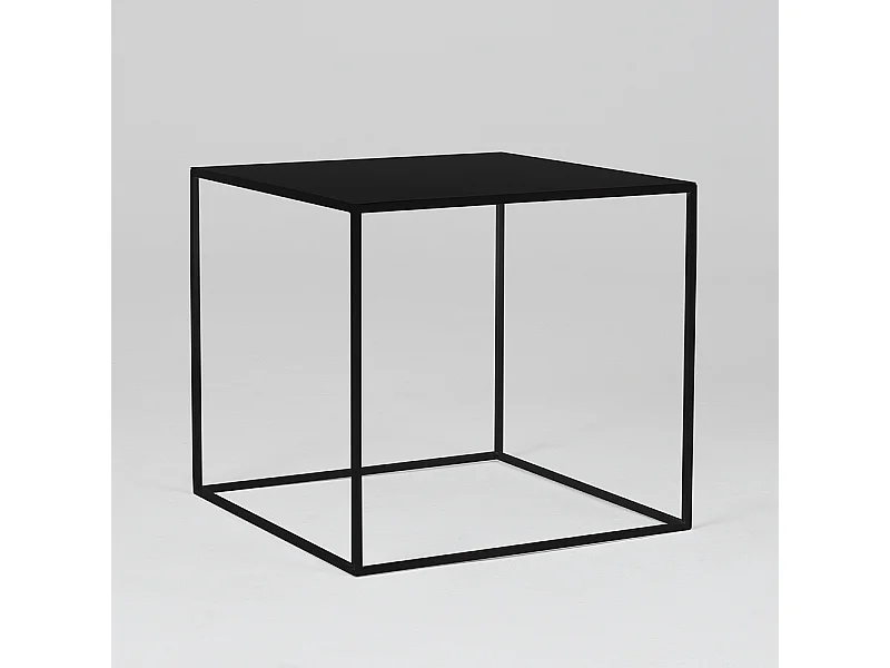 Table basse 0,5x0,5x0,45 m noire tensio métal 50