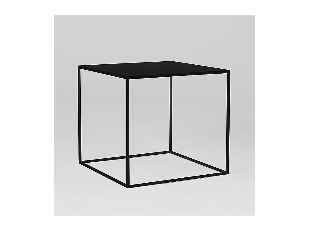 Table basse 0,5x0,5x0,45 m noire tensio métal 50