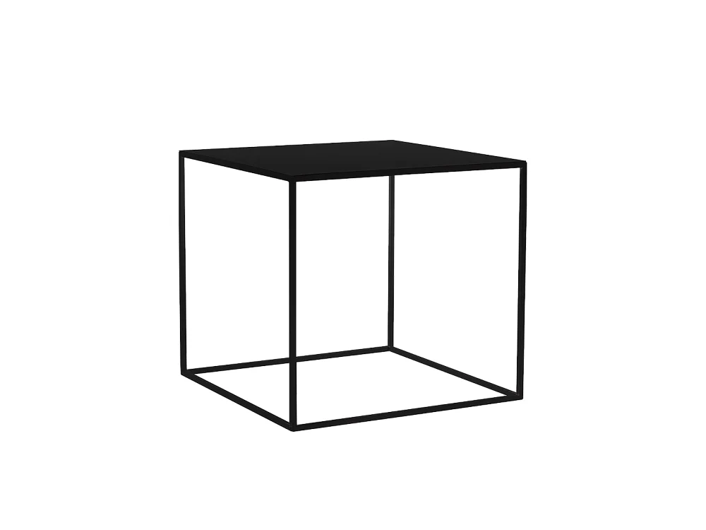 Table basse 0,5x0,5x0,45 m noire tensio métal 50