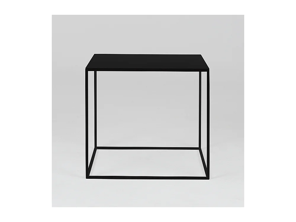 Table basse 0,5x0,5x0,45 m noire tensio métal 50
