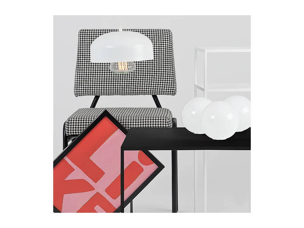 Mesa de Centro 0.5x0.5x0.45 m preto tensio metal 50