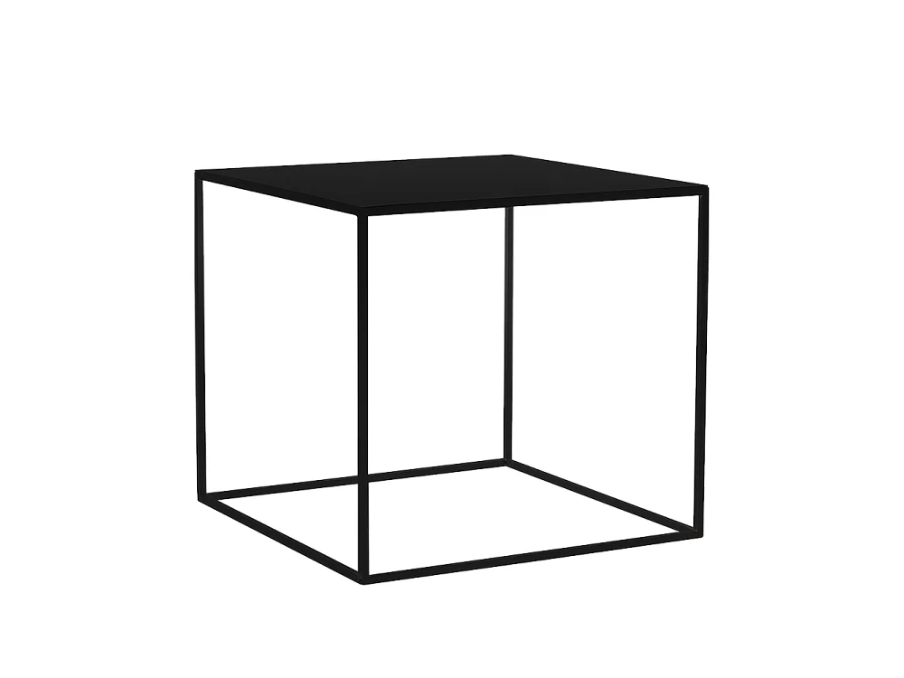 Salontafel 0.5x0.5x0.45 m zwart tensio metaal 50