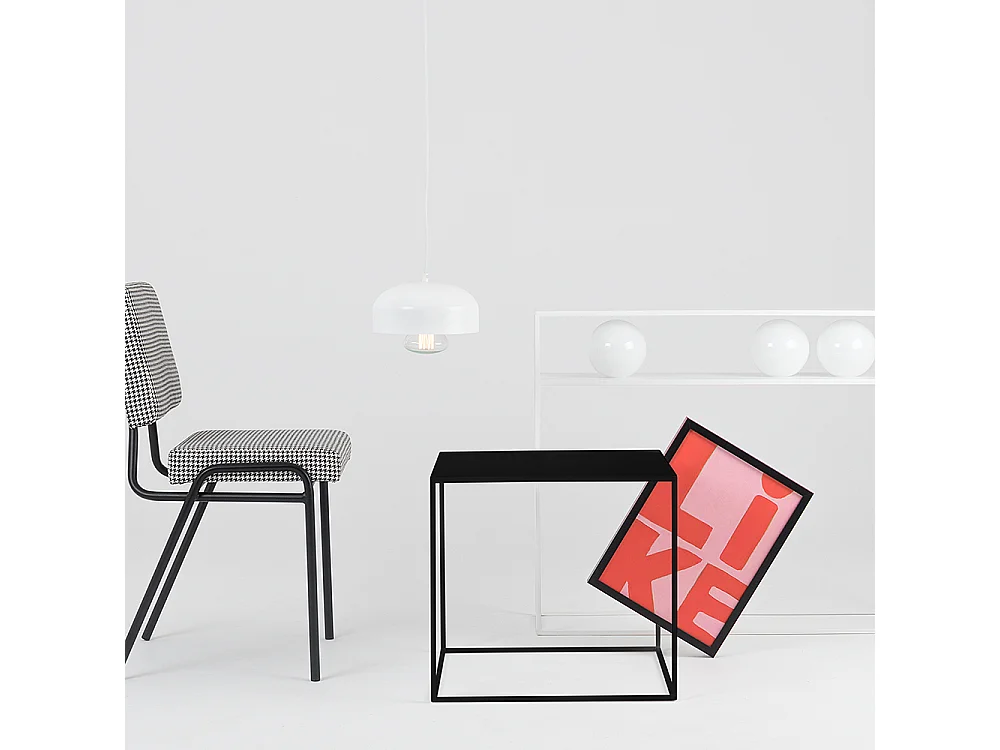 Salontafel 0.5x0.5x0.45 m zwart tensio metaal 50