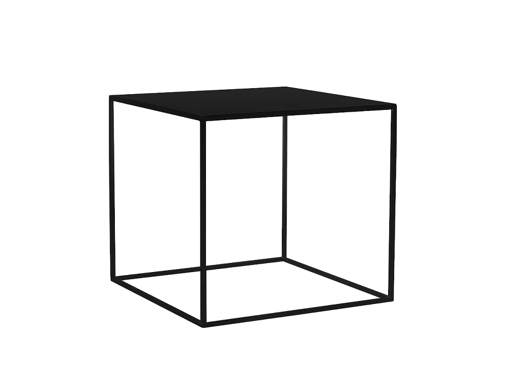 Salontafel 0.5x0.5x0.45 m zwart tensio metaal 50