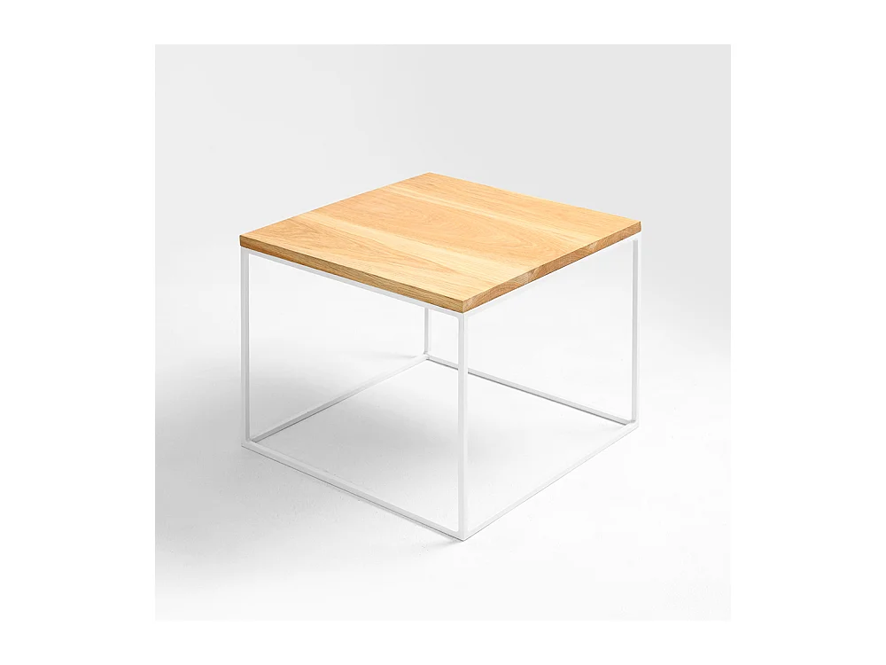 Salontafel 50x50x45 cm Eiken wit Tensio