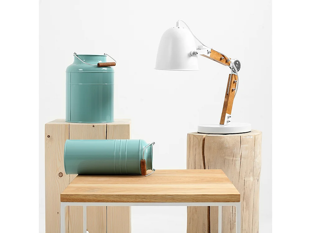 Table basse 50x50x45 cm Chêne blanc Tensio