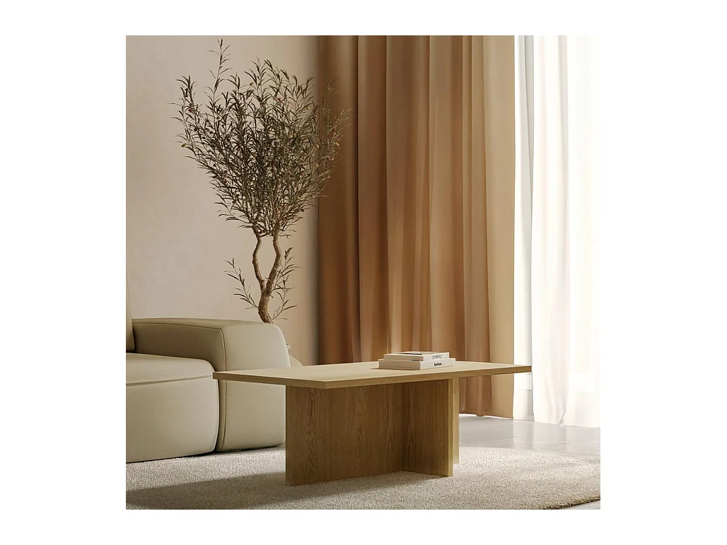 Couchtisch 40x110x60 cm Naturholz Esche