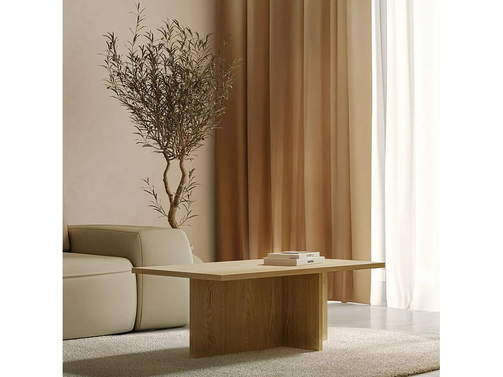 Couchtisch 40x110x60 cm Naturholz Esche