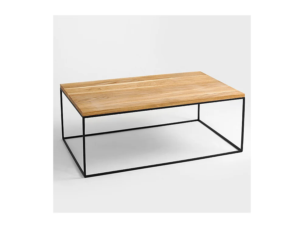 Salontafel 80x140x45 cm Zwart Tensio Hout