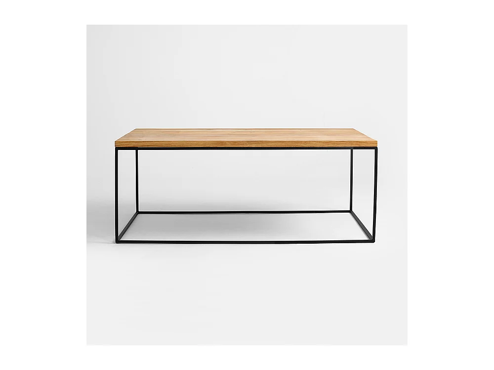 Salontafel 80x140x45 cm Zwart Tensio Hout