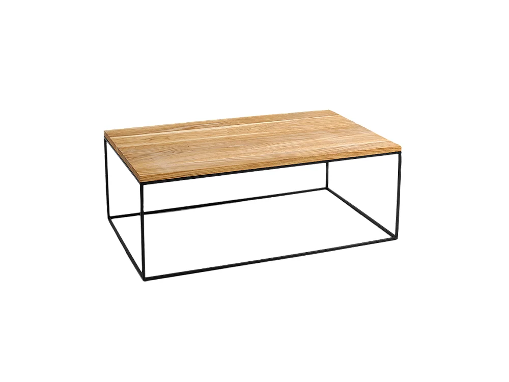 Salontafel 80x140x45 cm Zwart Tensio Hout