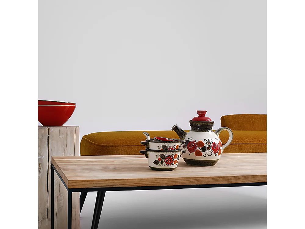 Salontafel 80x140x45 cm Zwart Tensio Hout