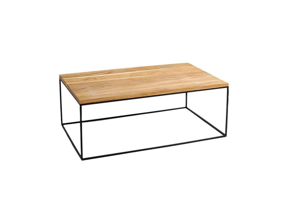 Salontafel 80x140x45 cm Zwart Tensio Hout