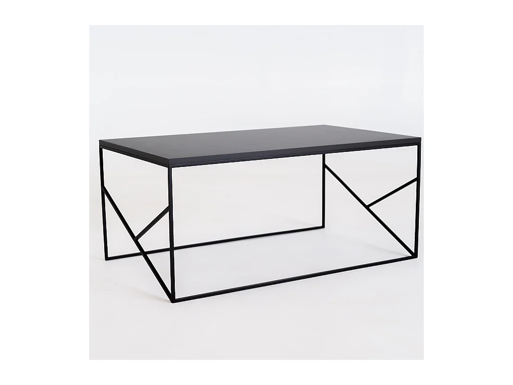 Couchtisch 100x60x45 cm schwarz fancy basic