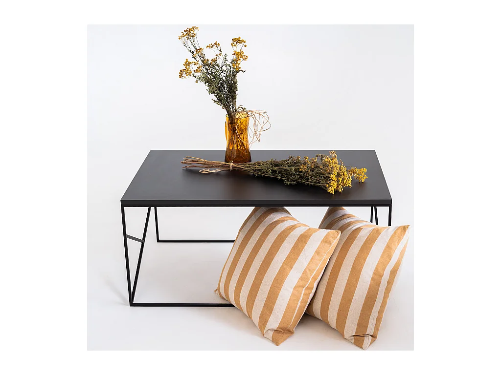 Couchtisch 100x60x45 cm schwarz fancy basic