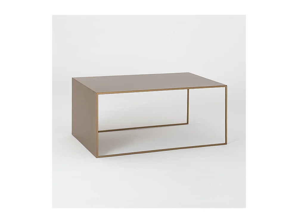 Couchtisch 60x100x45 cm gold 2WAND METALL