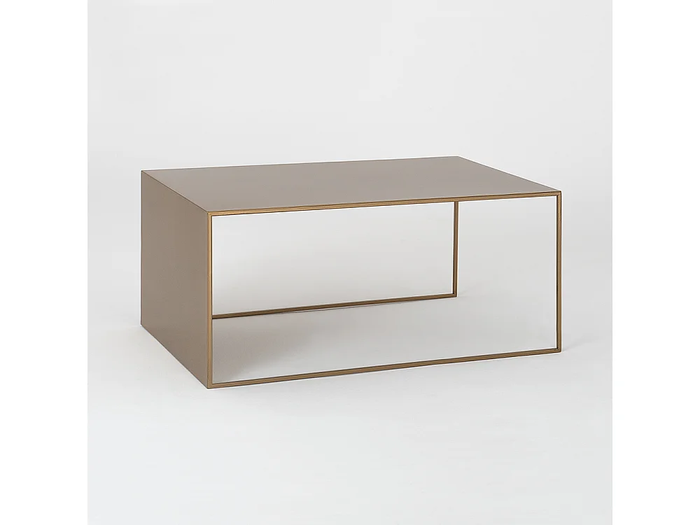Couchtisch 60x100x45 cm gold 2WAND METALL