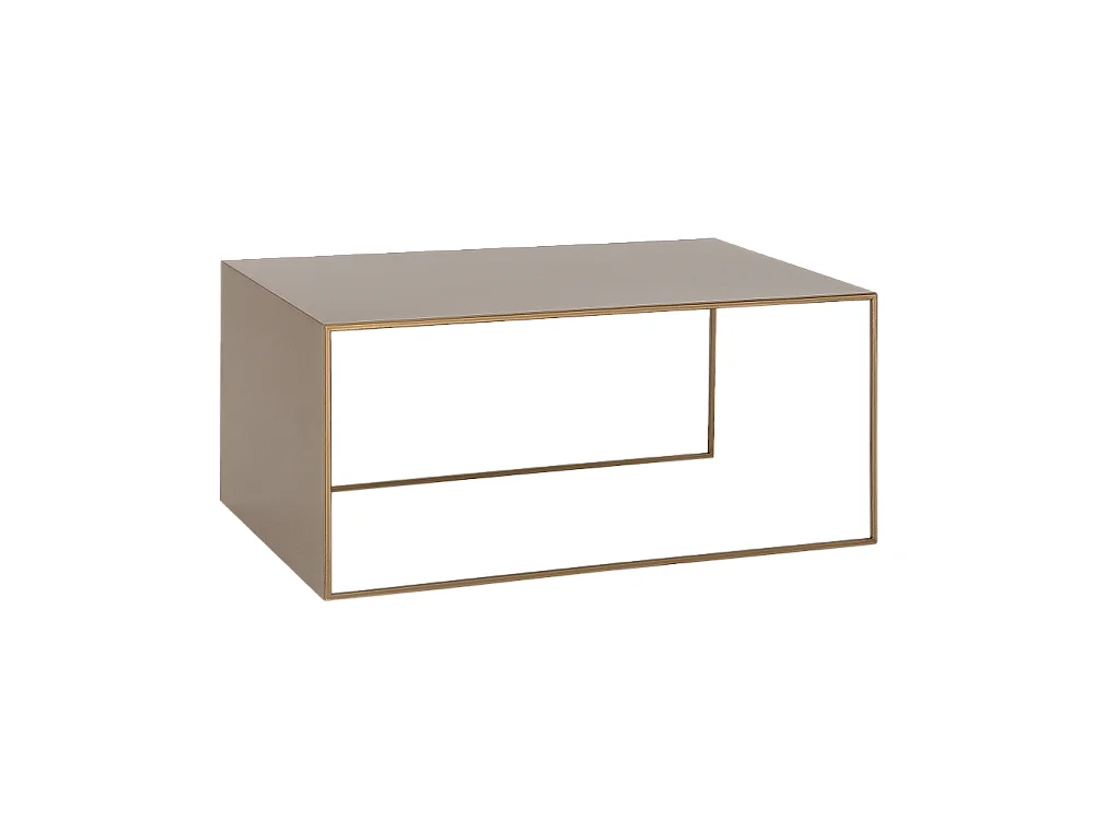 Couchtisch 60x100x45 cm gold 2WAND METALL