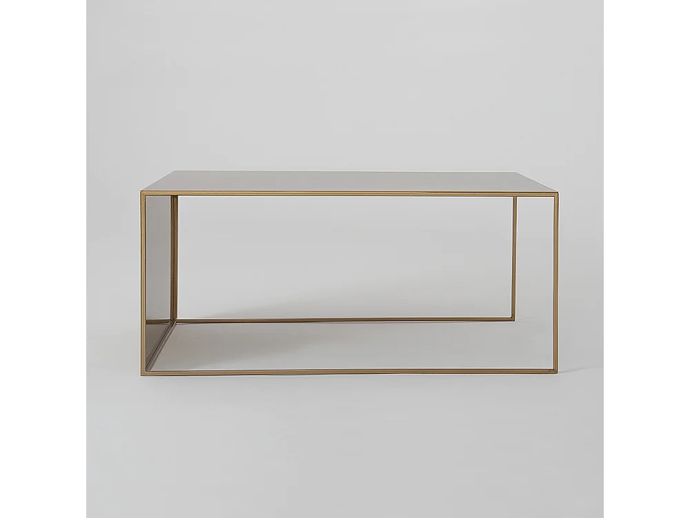 Couchtisch 60x100x45 cm gold 2WAND METALL