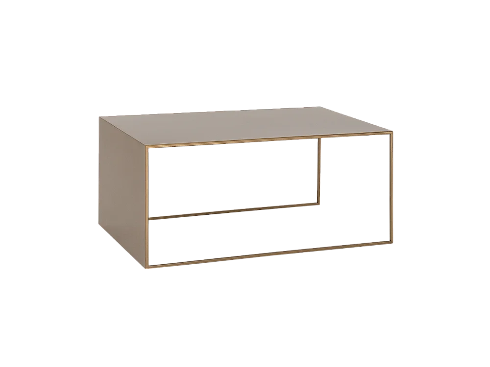 Table basse 60x100x45 cm or 2MURS MÉTAL