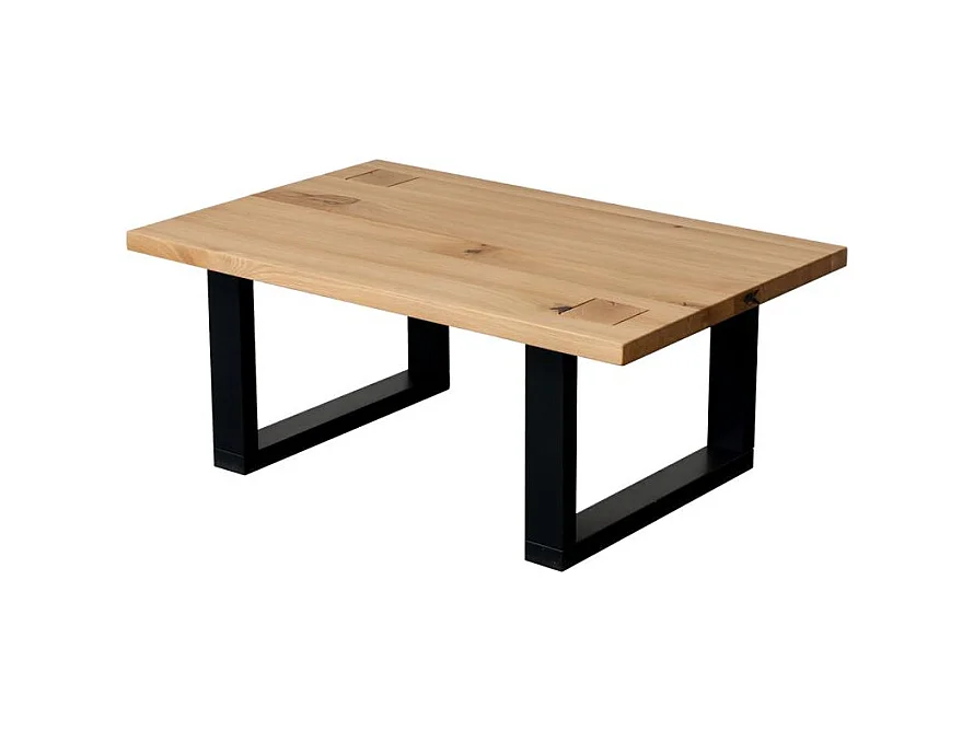 Table basse 110x70x45 cm chêne huilé FENDE WZ-0159