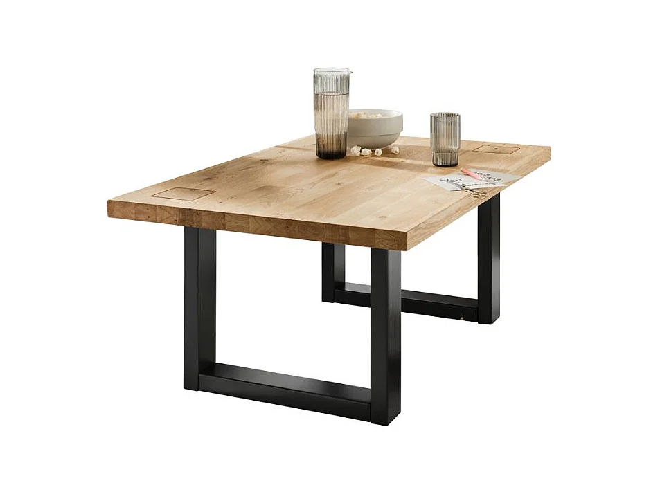 Table basse 110x70x45 cm chêne huilé FENDE WZ-0159