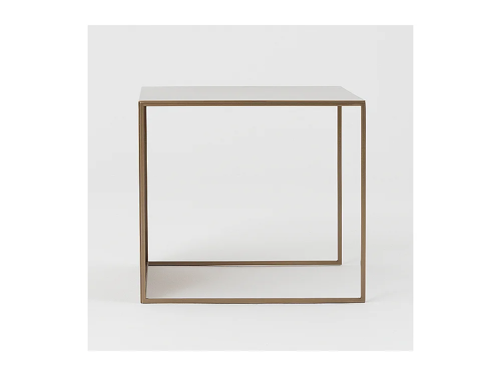 Table basse 0,5x0,5x0,45 m or 2MURS MÉTAL 50