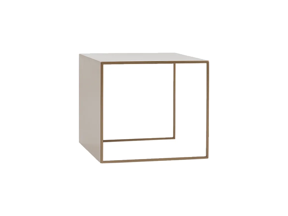 Couchtisch 0,5x0,5x0,45 m gold 2WAND METALL 50