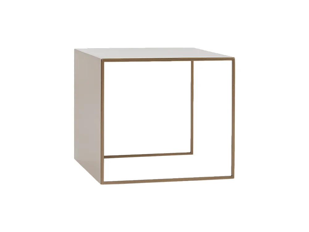 Table basse 0,5x0,5x0,45 m or 2MURS MÉTAL 50