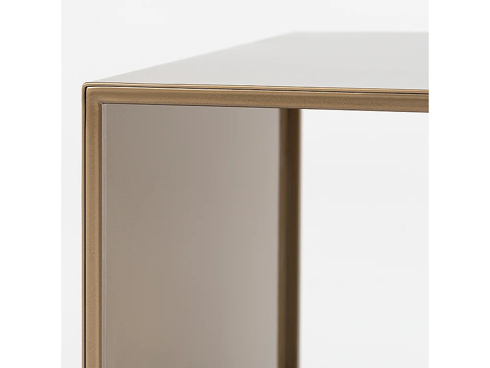 Table basse 0,5x0,5x0,45 m or 2MURS MÉTAL 50