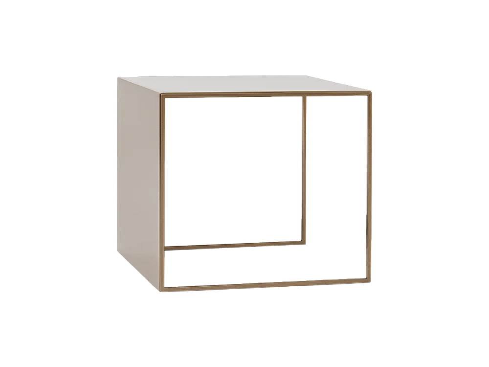 Couchtisch 0,5x0,5x0,45 m gold 2WAND METALL 50