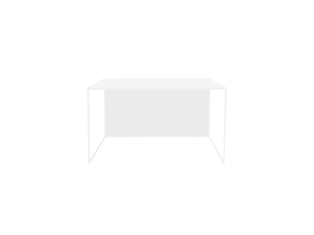 Tavolino da caffè 0,8x0,8x0,45 m bianco 2WALL METAL 80