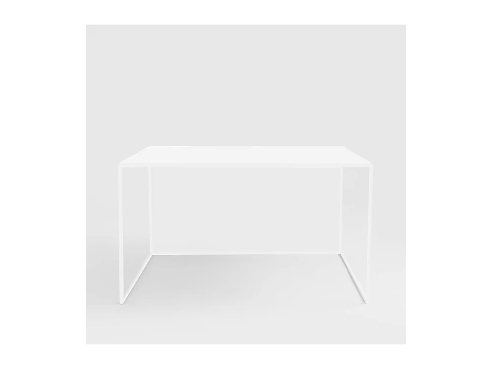 Tavolino da caffè 0,8x0,8x0,45 m bianco 2WALL METAL 80