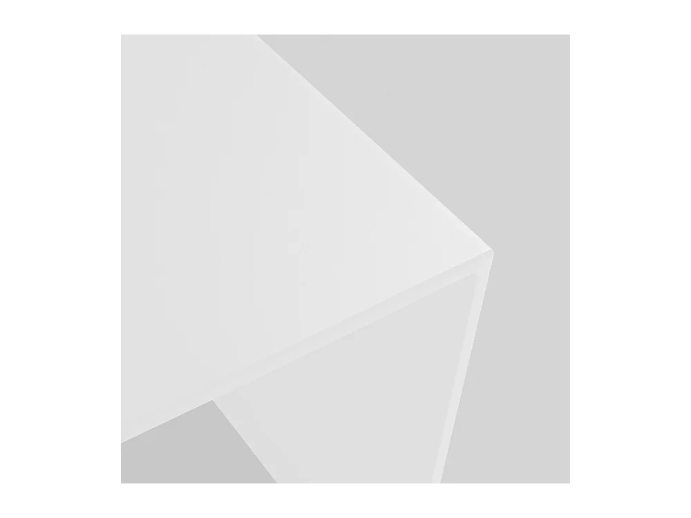 Tavolino da caffè 0,8x0,8x0,45 m bianco 2WALL METAL 80