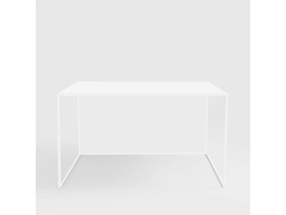 Mesa de centro 0,8x0,8x0,45 m branca 2PAREDES METAL 80