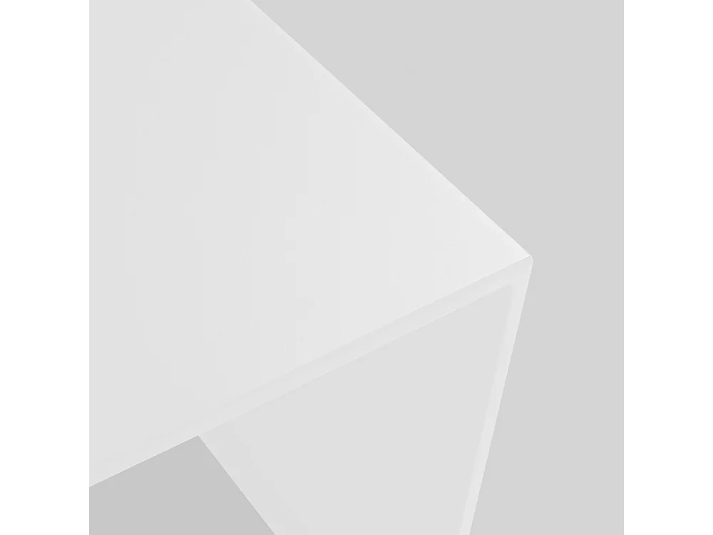 Mesa de centro 0,8x0,8x0,45 m branca 2PAREDES METAL 80