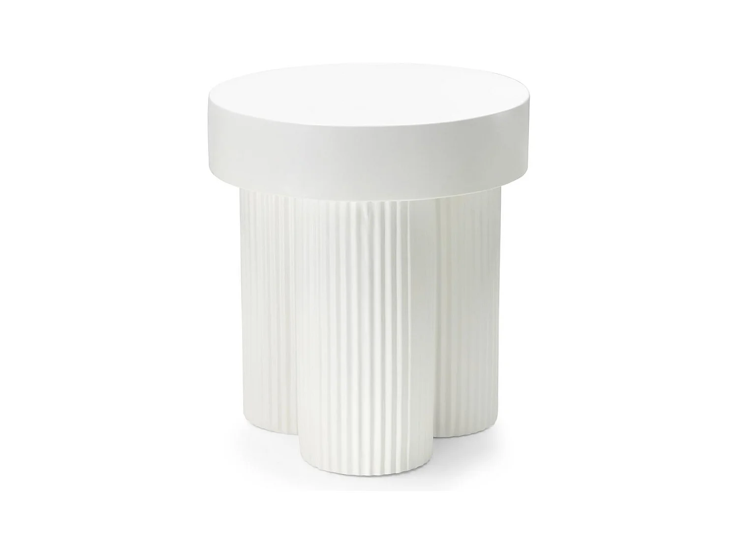 Table basse 45x45x49,4 cm blanc cassé Rigato