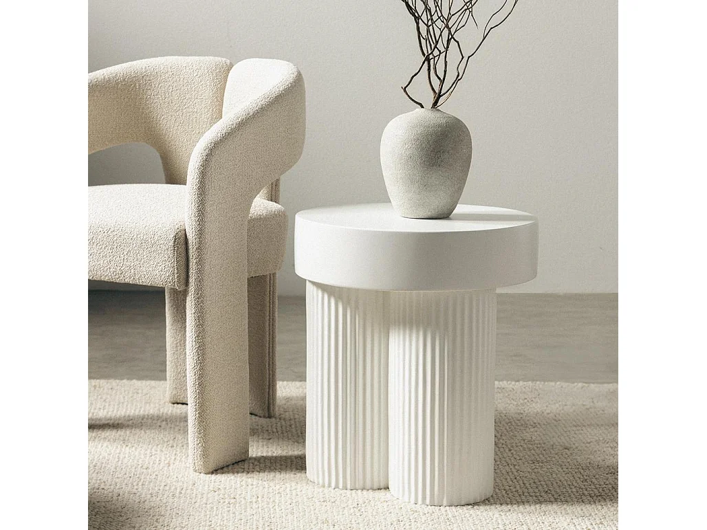 Couchtisch 45x45x49,4 cm Offwhite Rigato