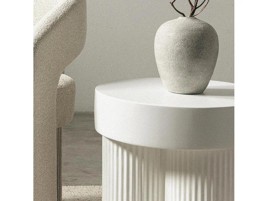 Couchtisch 45x45x49,4 cm Offwhite Rigato