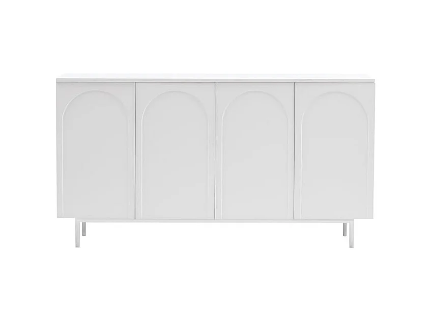 Commode 161x42x87,5 cm blanc esthétique