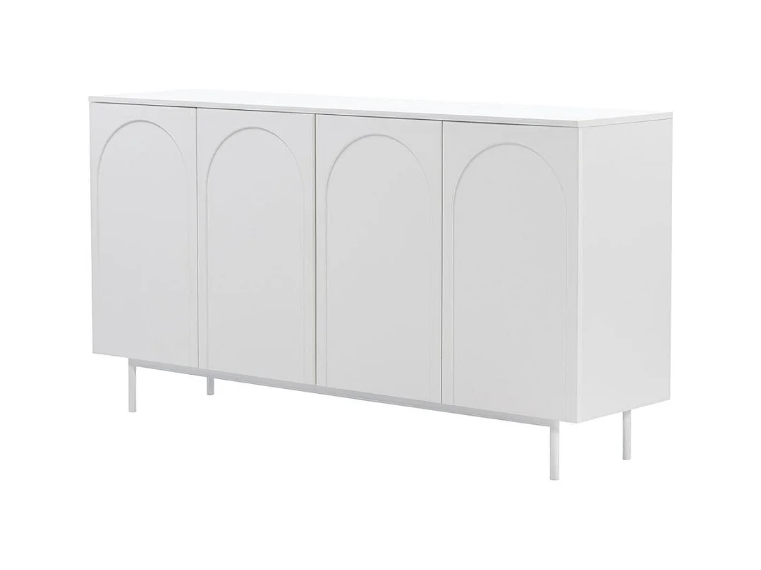 Commode 161x42x87,5 cm blanc esthétique
