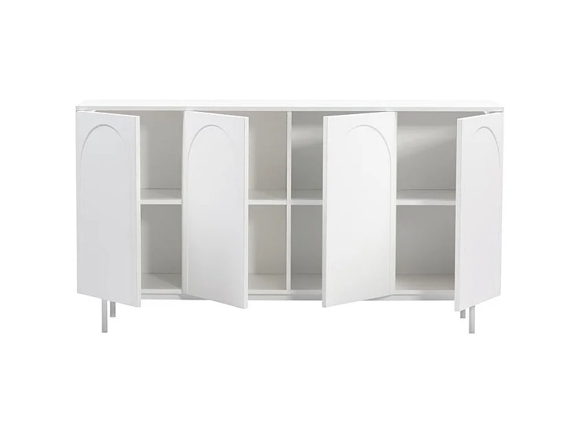 Commode 161x42x87,5 cm blanc esthétique