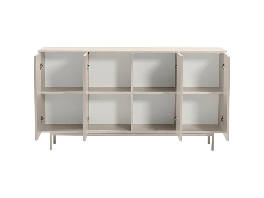 Cômoda 87,5x161x42 cm, estética cashmere